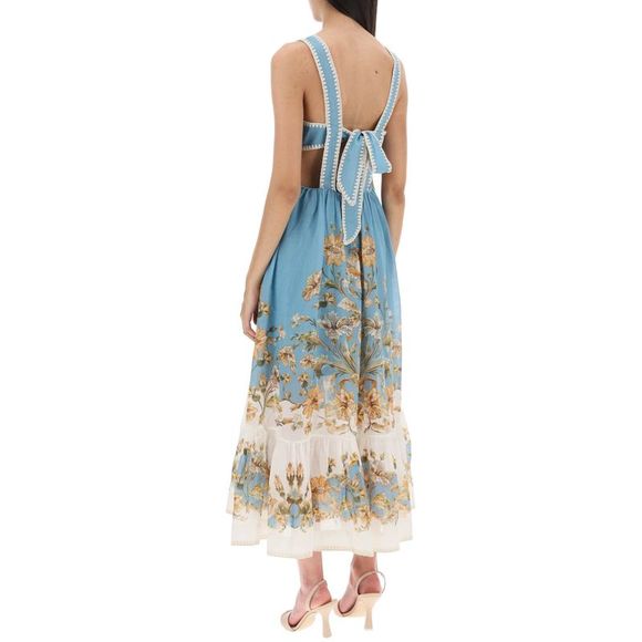 Zimmermann 'Chintz' Ramie Midi Dress - Picture 3 of 4